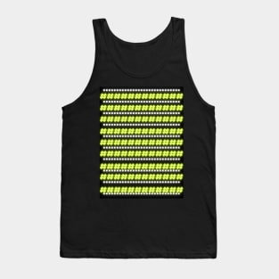 Hash & Dot Pattern Tank Top